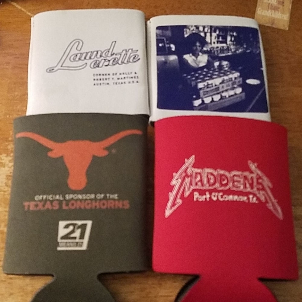 Set of 4 Texas Themed Koozies